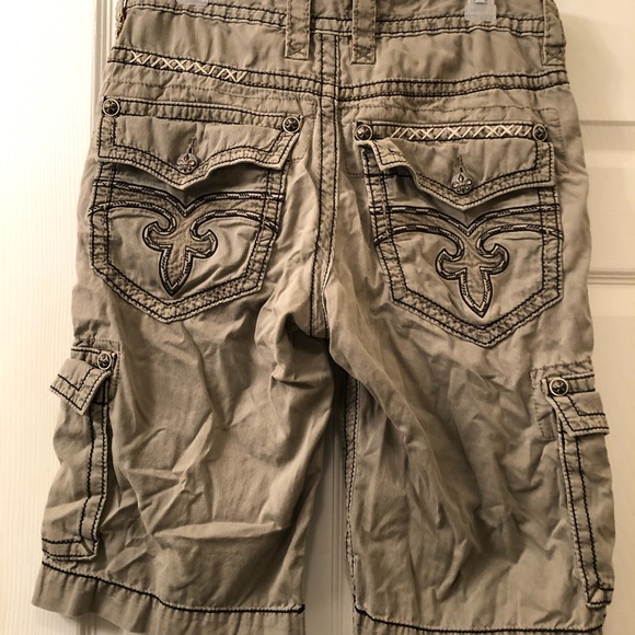 rock revival mens cargo shorts